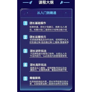 招商團(tuán)長運營寶典，從0基礎(chǔ)小白到精通