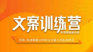 文案訓(xùn)練營(yíng)專項(xiàng)技能提升班 快速掌握10年職業(yè)文案人的私家絕活