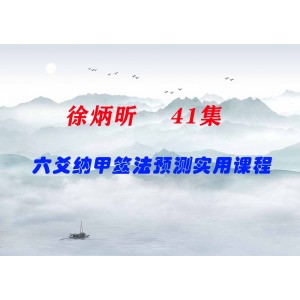 徐炳昕六爻納甲筮法預測實用課程 41集