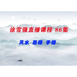 徐雪強直播課程包含風水和面相手相 86集