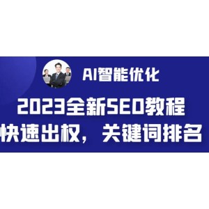 2023最新網(wǎng)站AI智能優(yōu)化SEO教程，簡單快速出權(quán)重，AI自動寫文章 AI繪畫配圖