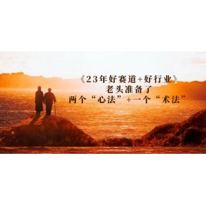 某收費文章《23年好賽道 好行業(yè)》老頭準(zhǔn)備了兩個“心法” 一個“術(shù)法”