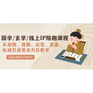 國學/玄學/線上IP陪跑課程，從0-1全方位教學，快速發(fā)展數(shù)百個矩陣號