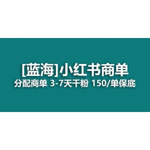 2023藍(lán)海項目，小紅書商單，快速千粉，長期穩(wěn)定，最強藍(lán)海沒有之一