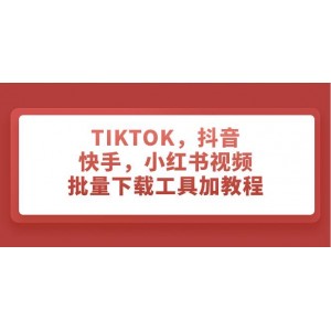 TIKTOK，抖音，快手，小紅書視頻批量下載技巧與指南