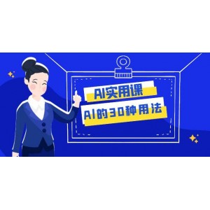 AI實(shí)用課程：掌握Al的30種應(yīng)用，有效提升工作效率（31節(jié)課程）