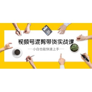 視頻號混剪帶貨實(shí)操課程，零基礎(chǔ)也能輕松掌握（共10節(jié)課）