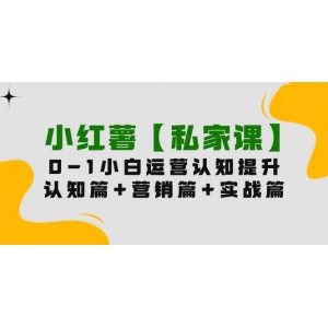 【專屬教程】從0到1精通小紅書內(nèi)容營銷，涵蓋認知、營銷與實戰(zhàn)三大篇章（共計11課時）